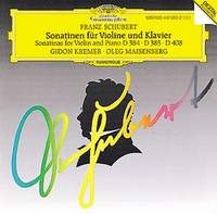 Franz Schubert Violin Sonatas Gidon Kremer / Oleg Maisenberg артикул 3561d.